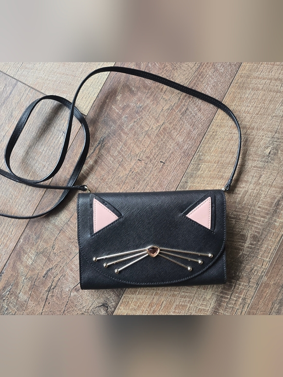 kate spade Handbags - Kate Spade Black Cat Winnie Crossbody Clutch